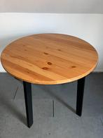 Ronde eettafel hout Ikea, Huis en Inrichting, Tafels | Eettafels, Ophalen, Zo goed als nieuw, Rond, 100 tot 150 cm