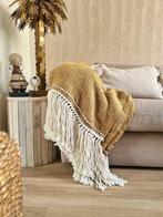 Plaid caramel Indah uit Bali, Huis en Inrichting, Woonaccessoires | Plaids en Woondekens, Ophalen of Verzenden, Tropical home