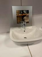 Complete wastafel met kraan spiegel en sifon nieuw, Huis en Inrichting, Ophalen of Verzenden, Nieuw