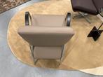 Nieuw Gelderland 5770 Fauteuil Taupe leer design stoel, Huis en Inrichting, Fauteuils, Nieuw, Ophalen of Verzenden, Gelderland