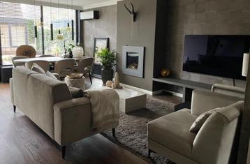  Bank stoelen kleed poef, hocker, kussens  beschikbaar voor biedingen