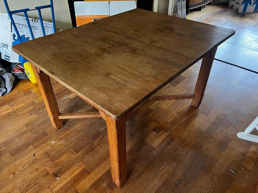 Nieuwe Kunst Art deco Nouveau vd Bosch Pander eiken tafel, Antiek en Kunst, Antiek | Meubels | Tafels, Ophalen