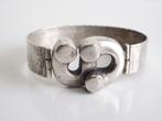 Zilveren brutalist armband Menno Meijer, ., Menno Meijer, Ophalen of Verzenden, Zo goed als nieuw