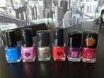 6 nagellakken blauw paars rood goud roos nailpolish, Nieuw, Ophalen of Verzenden, Handen en Nagels, Make-up