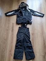 skipak (skijas + skibroek), ski kleding zwart, Kinderen en Baby's, Kinderkleding | Maat 116, Ophalen of Verzenden, Zo goed als nieuw