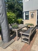 Tuinset teakhout, Tuin en Terras, Ophalen, Gebruikt, Teakhout, Bank