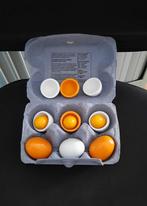 NIEUW 6 HOUTEN SPEELGOED EIEREN > HELE HALVE EIEREN DOOIERS, Ophalen of Verzenden, Nieuw, Overige typen