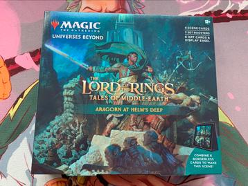 Lord of the rings Aragorn at Helm's Deep scene boxes  MTG 