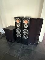 Teufel ultima 40 aktief met subwoofer., Subwoofer, Zo goed als nieuw, 120 watt of meer, Ophalen