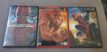 Te koop dvds Spiderman 1 en 2 en dvd the amazing spiderman  beschikbaar voor biedingen
