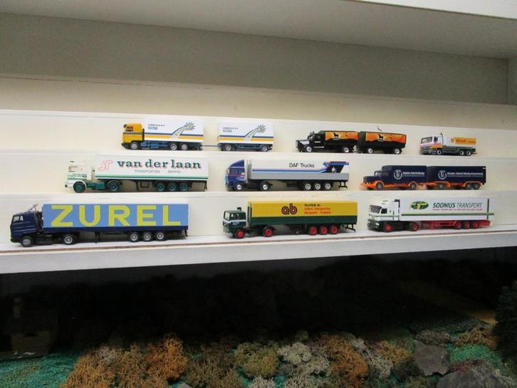 HO, 9  vrachtwagens zonder ovp , geen losse verkoop, Hobby en Vrije tijd, Modelauto's | 1:87, Gebruikt, Auto, Overige merken, Ophalen of Verzenden