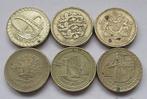 UK 6 x 1 pound (ook apart te verkrijgen), Verzenden, Overige landen