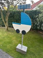 Geboortebord - Kinderwagen met naam, Ophalen, Zo goed als nieuw, Geboortebord