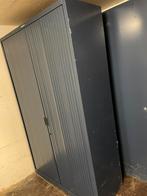 Blauwe archiefkasten, Huis en Inrichting, Kasten | Roldeurkasten en Archiefkasten, Ophalen, Gebruikt, 100 tot 150 cm, Metaal