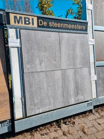 58,5m² grijs genuanceerd terrastegels 60x60x4 s-partij  beschikbaar voor biedingen