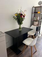 Tabel / Eettafel & 2 chairs, Huis en Inrichting, Tafels | Eettafels, Ophalen, Vijf personen of meer, Rechthoekig, 50 tot 100 cm
