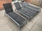 4 stuks Ligbedden voor in de tuin, Tuin en Terras, Ophalen, Gebruikt, Overige materialen, Verstelbaar