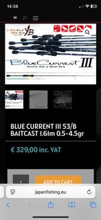 Yamaga blanks blue current, Watersport en Boten, Hengelsport | Roofvissen, Ophalen of Verzenden, Zo goed als nieuw, Molen