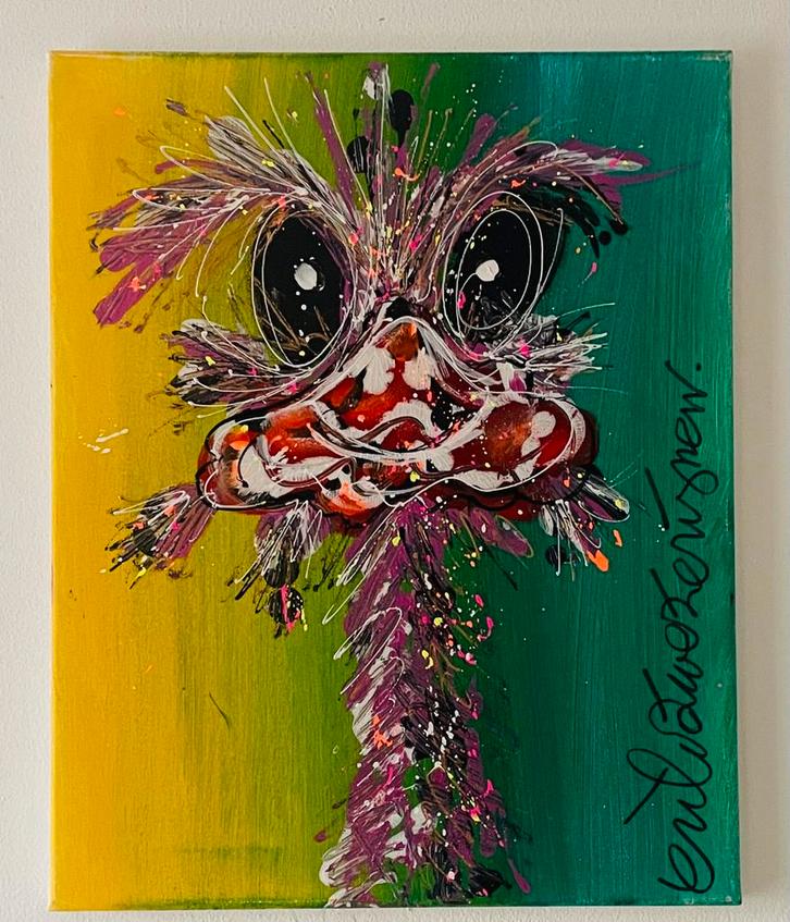 Origineel schilderij Erik Zwezerijnen, Antiek en Kunst, Kunst | Schilderijen | Modern, Ophalen of Verzenden