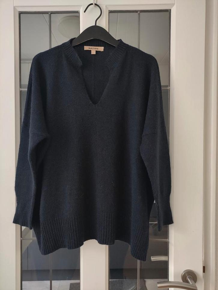 Natan oversized wollen trui maat M/L, Kleding | Dames, Truien en Vesten, Zo goed als nieuw, Maat 38/40 (M), Blauw, Ophalen of Verzenden