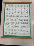 schoolkaart schrijfsysteem, Antiek en Kunst, Antiek | Schoolplaten, Ophalen, Overige thema's