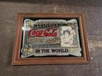 Hele mooie vintage coca cola spiegel, Verzamelen, Merken en Reclamevoorwerpen, Ophalen of Verzenden, Gebruikt, Gebruiksvoorwerp