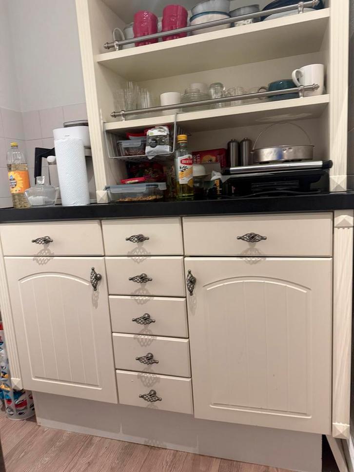 Keukenblok met graniet & LED, Huis en Inrichting, Kasten | Buffetkasten, Gebruikt, 200 cm of meer, 150 tot 200 cm, 50 tot 75 cm