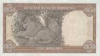 Rhodesia 5 Dollars 16-10-1972, Verzenden, Overige landen, Los biljet