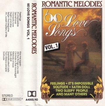 4x Cassettebandje - Hollywood Cinema Orchestra ‎60 Lovesongs beschikbaar voor biedingen