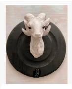 Beeld Ram zwart hout ondergrond Polyresin buiten binnen, Ophalen of Verzenden