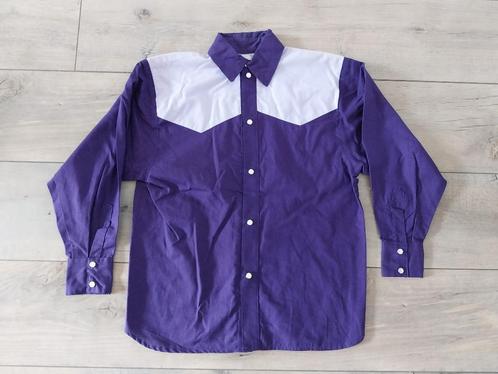 Western blouse in paars met lila maat 152 NIEUW, Kinderen en Baby's, Kinderkleding | Maat 152, Nieuw, Meisje, Overhemd of Blouse