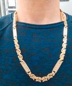 gouden platte ketting 14kt, Www.bredajuwelier.nl, Nieuw, Ophalen of Verzenden, Www.bredajuwelier.nl