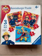 Puzzel Brandweerman Sam van Ravensburger (3 in a box), Ophalen of Verzenden, 10 tot 50 stukjes, Nieuw, 4 tot 6 jaar