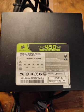 Corsair VX450W Voeding beschikbaar voor biedingen