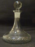 Kristal geslepen karaf wijn cognac gin whisky karaf glas, Ophalen of Verzenden