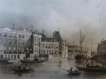 Steendruk De oude Doelen Amsterdam, J.B. Desguerrois 1845  beschikbaar voor biedingen