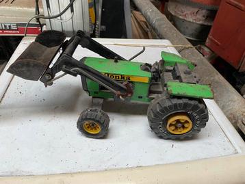 Vintage Tonka Tractor met Voorlader beschikbaar voor biedingen