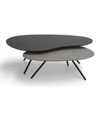 Salontafelset Cloudy kleur grijs, Huis en Inrichting, Tafels | Salontafels, Ophalen, Overige materialen, 100 tot 150 cm, 50 tot 100 cm