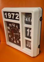 Flip-over klok hangend/staand. Evt voor dementerenden., Ophalen of Verzenden, Zo goed als nieuw, Analoog, Wandklok