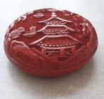 Mooi cinnabar doosje - chinees lakwerk, Ophalen of Verzenden