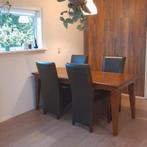 Massief houten tafel, Huis en Inrichting, Tafels | Eettafels, 50 tot 100 cm, 150 tot 200 cm, Gebruikt, Rechthoekig