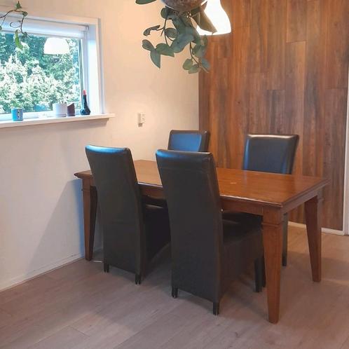 Massief houten tafel, Huis en Inrichting, Tafels | Eettafels, Gebruikt, 50 tot 100 cm, 150 tot 200 cm, Vier personen, Rechthoekig