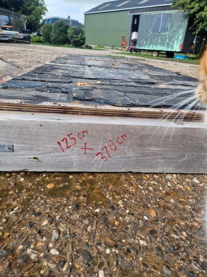 Houten panelen wanden dakplaten, Doe-het-zelf en Verbouw, Platen en Panelen, Gebruikt, Hout, 20 tot 50 mm, Ophalen