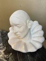 XL Kalkstenen Beeld van Pierrot, Antiek en Kunst, Ophalen