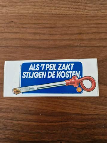 548 Shell Sticker - Als 't peil zakt... beschikbaar voor biedingen