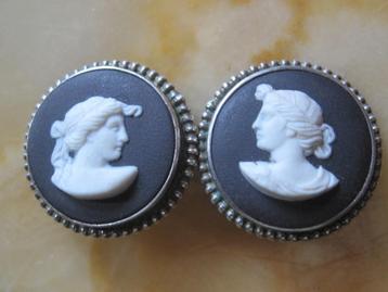 England Wedgwood Zilver oorbellen oorclips circa 1970 beschikbaar voor biedingen