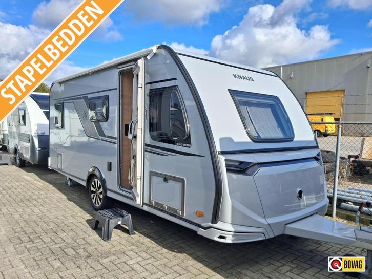 Knaus Sudwind 60 Years 500 QDK 2025 met airco en luifel, Caravans en Kamperen, Caravans, Bedrijf, tot en met 5, 1250 - 1500 kg