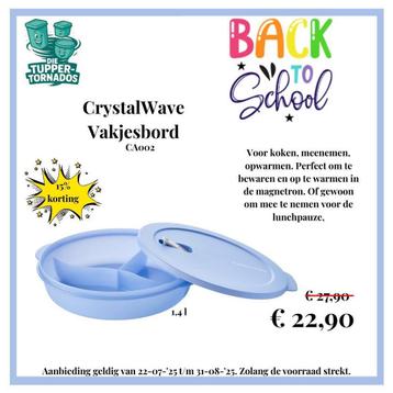 Tupperware crystal wave verdeelbord - Nieuw beschikbaar voor biedingen