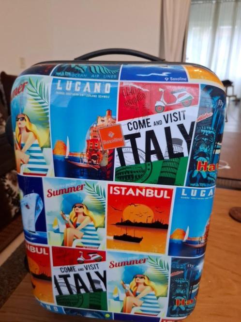 Trolly, Sieraden, Tassen en Uiterlijk, Koffers, Zo goed als nieuw, Hard kunststof, 50 tot 60 cm, 35 tot 45 cm, Slot, Wieltjes