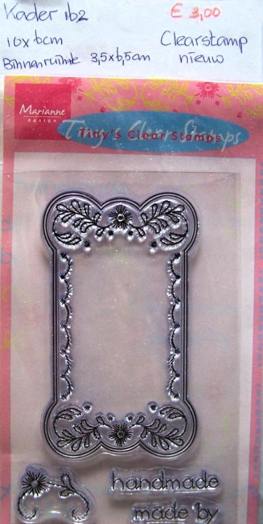 Kader 162 Clearstamp, Hobby en Vrije tijd, Stempelen, Nieuw, Clearstamp, Ophalen of Verzenden